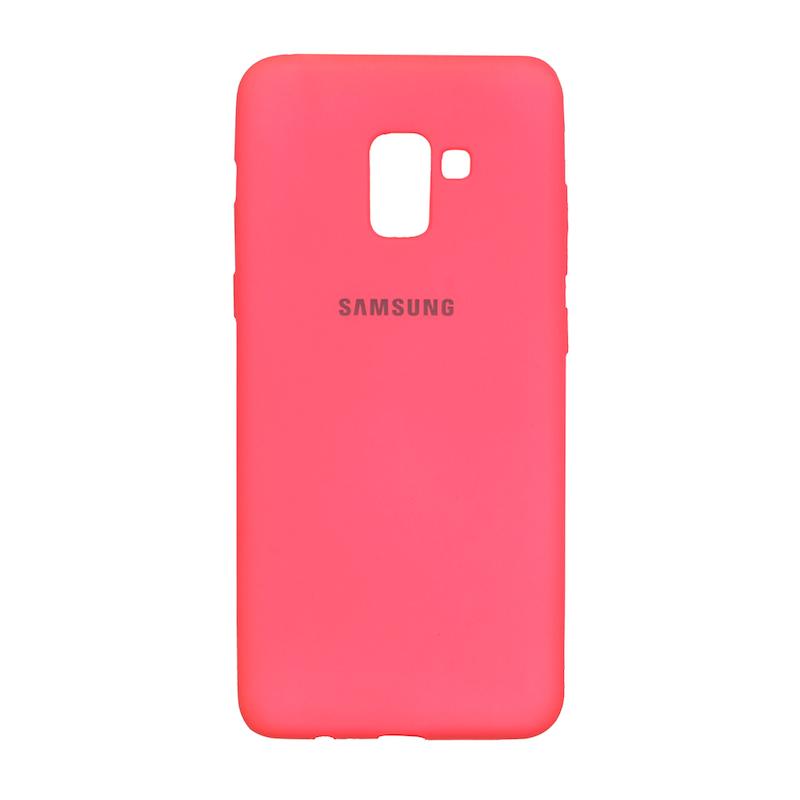 قاب گوشی Galaxy A8 Plus سامسونگ طرح سیلیکونی ژله ای TPU صورتی فانتزی کد 98908