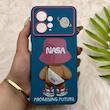 قاب گوشی Redmi Note 12 4G شیائومی فانتزی ژله ای محافظ لنز دار طرح NASA کد 151099