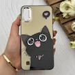 قاب گوشی Galaxy A10 - M10 سامسونگ So CooL اورجینال فانتزی براش لیزری لنز کرومی طرح گربه کیوت کد 152402