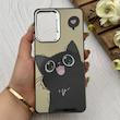 قاب گوشی Galaxy A73 سامسونگ So CooL اورجینال فانتزی براش لیزری لنز کرومی طرح گربه کیوت کد 152433