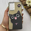 قاب گوشی Galaxy S20 FE سامسونگ So CooL اورجینال فانتزی براش لیزری لنز کرومی طرح گربه کیوت کد 152434