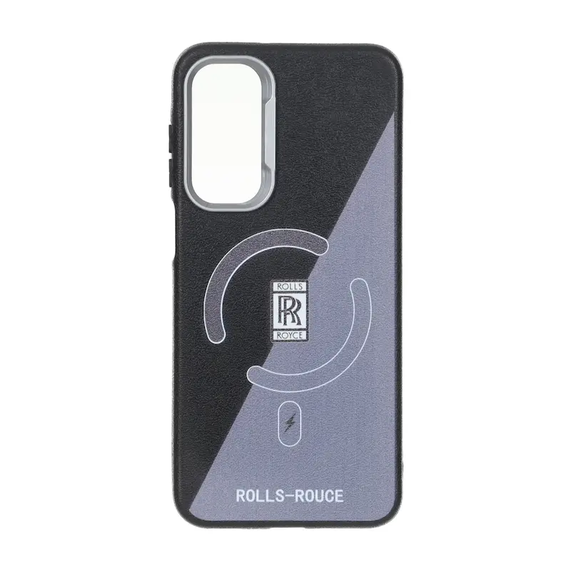 قاب گوشی Galaxy A16 سامسونگ لدر دیزاین SOFT Lether Design سیلیکونی طرح مگ سیف مشکی کد E42-98934
