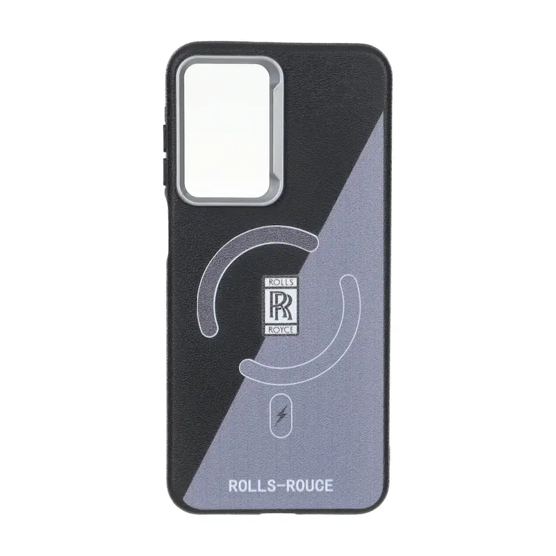 قاب گوشی Galaxy A17 سامسونگ لدر دیزاین SOFT Lether Design سیلیکونی طرح مگ سیف مشکی کد E42-98935
