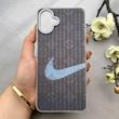 قاب گوشی Galaxy A07 سامسونگ کرکره ای لیزری سخت Hard براش اسپرت لنزسیلور طرح NIKE کد 152164