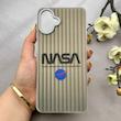 قاب گوشی Galaxy A07 سامسونگ کرکره ای لیزری سخت Hard براش اسپرت لنزسیلور طرح NASA کد 152166