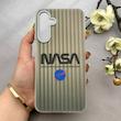 قاب گوشی Galaxy A16 سامسونگ کرکره ای لیزری سخت Hard براش اسپرت لنزسیلور طرح NASA کد 152167