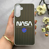 قاب گوشی Galaxy A16 سامسونگ کرکره ای لیزری سخت Hard براش اسپرت لنزسیلور طرح NASA کد 152168