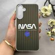 قاب گوشی Galaxy A16 سامسونگ کرکره ای لیزری سخت Hard براش اسپرت لنزسیلور طرح NASA کد 152168