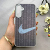 قاب گوشی Galaxy A16 سامسونگ کرکره ای لیزری سخت Hard براش اسپرت لنزسیلور طرح NIKE کد 152169