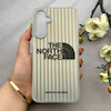 قاب گوشی Galaxy A16 سامسونگ کرکره ای لیزری سخت Hard براش اسپرت لنزسیلور طرح The North Face کد 152170