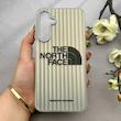 قاب گوشی Galaxy A16 سامسونگ کرکره ای لیزری سخت Hard براش اسپرت لنزسیلور طرح The North Face کد 152170