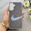 قاب گوشی Galaxy A36 سامسونگ کرکره ای لیزری سخت Hard براش اسپرت لنزسیلور طرح NIKE کد 152188