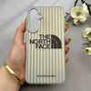 قاب گوشی Galaxy A55 سامسونگ کرکره ای لیزری سخت Hard براش اسپرت لنزسیلور طرح The North Face کد 152201