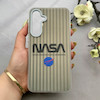 قاب گوشی Galaxy A55 سامسونگ کرکره ای لیزری سخت Hard براش اسپرت لنزسیلور طرح NASA کد 152203
