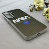 قاب گوشی Galaxy A55 سامسونگ کرکره ای لیزری سخت Hard براش اسپرت لنزسیلور طرح NASA کد 152204