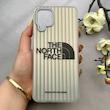 قاب گوشی Galaxy A12 - M12 سامسونگ کرکره ای لیزری سخت Hard براش اسپرت لنزسیلور طرح The North Face کد 152219