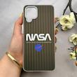 قاب گوشی Galaxy A12 - M12 سامسونگ کرکره ای لیزری سخت Hard براش اسپرت لنزسیلور طرح NASA کد 152221