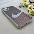 قاب گوشی Galaxy A12 - M12 سامسونگ کرکره ای لیزری سخت Hard براش اسپرت لنزسیلور طرح NIKE کد 152222