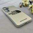 قاب گوشی Galaxy S24 FE سامسونگ کرکره ای لیزری سخت Hard براش اسپرت لنزسیلور طرح The North Face کد 152237
