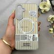 قاب گوشی Galaxy S24 FE سامسونگ کرکره ای لیزری سخت Hard براش اسپرت لنزسیلور طرح اسپرت کد 152239