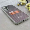 قاب گوشی Galaxy S24 FE سامسونگ کرکره ای لیزری سخت Hard براش اسپرت لنزسیلور طرح اسپرت کد 152240