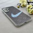 قاب گوشی Galaxy S25 FE سامسونگ کرکره ای لیزری سخت Hard براش اسپرت لنزسیلور طرح NIKE کد 152251