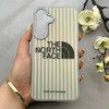 قاب گوشی Galaxy S25 FE سامسونگ کرکره ای لیزری سخت Hard براش اسپرت لنزسیلور طرح The North Face کد 152254