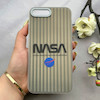 قاب گوشی iPhone 7 Plus - iPhone 8 Plus آیفون کرکره ای لیزری سخت Hard براش اسپرت لنزسیلور طرح NASA کد 152256