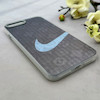 قاب گوشی iPhone 7 Plus - iPhone 8 Plus آیفون کرکره ای لیزری سخت Hard براش اسپرت لنزسیلور طرح NIKE کد 152258