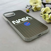 قاب گوشی iPhone 13 - iPhone 14 آیفون کرکره ای لیزری سخت Hard براش اسپرت لنزسیلور طرح NASA کد 152270