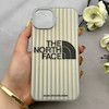 قاب گوشی iPhone 13 - iPhone 14 آیفون کرکره ای لیزری سخت Hard براش اسپرت لنزسیلور طرح The North Face کد 152272