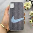 قاب گوشی iPhone X - XS آیفون کرکره ای لیزری سخت Hard براش اسپرت لنزسیلور طرح NIKE کد 152276