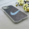 قاب گوشی iPhone 12 Pro Max آیفون کرکره ای لیزری سخت Hard براش اسپرت لنزسیلور طرح NIKE کد 152293