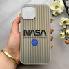 قاب گوشی iPhone 12 Pro Max آیفون کرکره ای لیزری سخت Hard براش اسپرت لنزسیلور طرح NASA کد 152295