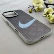 قاب گوشی iPhone 16 Pro Max آیفون کرکره ای لیزری سخت Hard براش اسپرت لنزسیلور طرح NIKE کد 152304