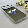قاب گوشی iPhone 17 Pro Max آیفون کرکره ای لیزری سخت Hard براش اسپرت لنزسیلور طرح NASA کد 152309