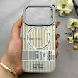 قاب گوشی iPhone 17 Pro آیفون کرکره ای لیزری سخت Hard براش اسپرت لنزسیلور طرح اسپرت کد 152317