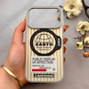 قاب گوشی iPhone 17 Pro آیفون کرکره ای لیزری سخت Hard براش اسپرت لنزسیلور طرح EARTH کد 152320