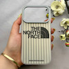 قاب گوشی iPhone 17 Pro آیفون کرکره ای لیزری سخت Hard براش اسپرت لنزسیلور طرح The North Face کد 152324