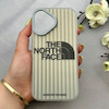 قاب گوشی iPhone 17 آیفون کرکره ای لیزری سخت Hard براش اسپرت لنزسیلور طرح The North Face کد 152325