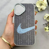 قاب گوشی iPhone 17 آیفون کرکره ای لیزری سخت Hard براش اسپرت لنزسیلور طرح NIKE کد 152326