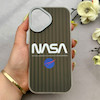 قاب گوشی iPhone 17 آیفون کرکره ای لیزری سخت Hard براش اسپرت لنزسیلور طرح NASA کد 152327