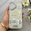 قاب گوشی iPhone 17 آیفون کرکره ای لیزری سخت Hard براش اسپرت لنزسیلور طرح اسپرت کد 152329