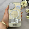 قاب گوشی iPhone 16 آیفون کرکره ای لیزری سخت Hard براش اسپرت لنزسیلور طرح اسپرت کد 152334