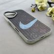 قاب گوشی iPhone 16 آیفون کرکره ای لیزری سخت Hard براش اسپرت لنزسیلور طرح NIKE کد 152338