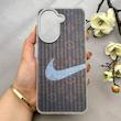 قاب گوشی Redmi A5 - Poco C71 شیائومی کرکره ای لیزری سخت Hard براش اسپرت لنزسیلور طرح NIKE کد 152379