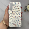 قاب گوشی Galaxy A55 سامسونگ IMD لیزری دورمات ایربگ دار دکمه کرومی لاکچری سخت HARD طرح پروانه کد E8-154653
