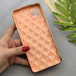 قاب گوشی Galaxy A04 - Galaxy M13 5G سامسونگ ژله ای مای کیس گلد لاین لوزی دور طلایی محافظ لنز دار گلبهی کد 154188