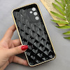 قاب گوشی Galaxy A14 سامسونگ ژله ای مای کیس گلد لاین لوزی دور طلایی محافظ لنز دار مشکی کد 154193