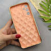قاب گوشی Galaxy A24 سامسونگ ژله ای مای کیس گلد لاین لوزی دور طلایی محافظ لنز دار گلبهی کد 154198